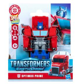 Hasbro Transformers: Earthspark 1 Step Smash Changers - Optimus Prime Action Figure 10cm G0994