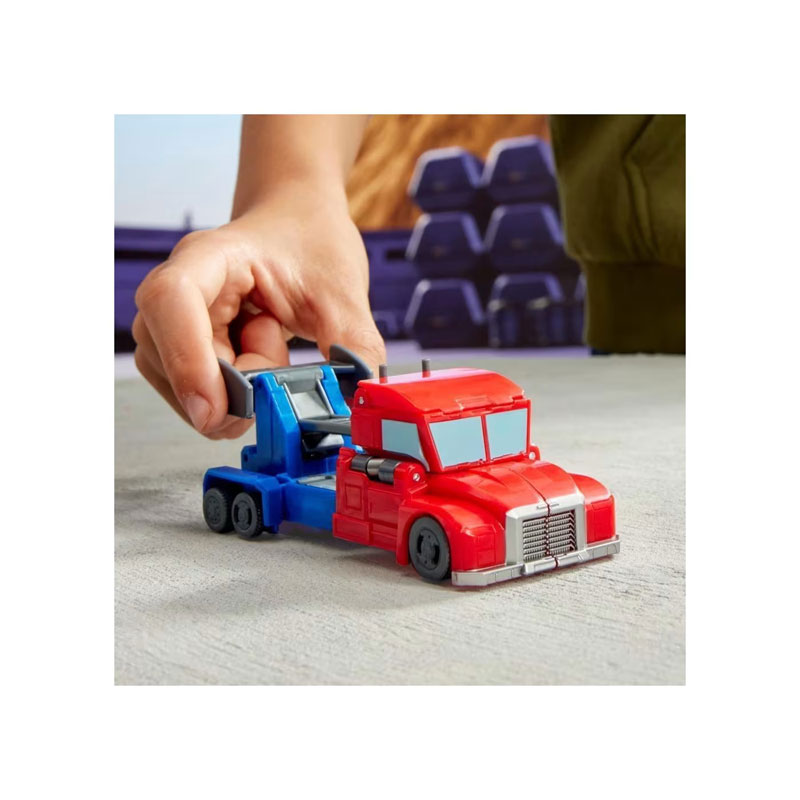 Hasbro Transformers: Earthspark 1 Step Smash Changers - Optimus Prime Action Figure 10cm G0994