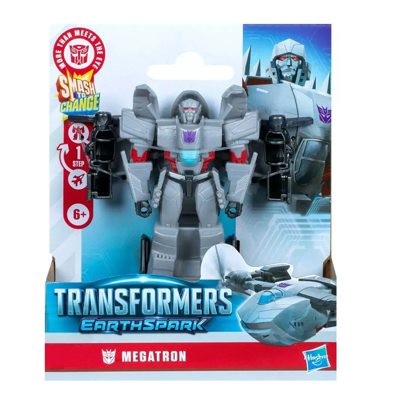 Hasbro Transformers: Earthspark 1 Step Smash Changers - Megatron Action Figure 10cm G0997
