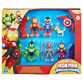 Hasbro Marvel Iron Man and His Awesome Friends Armored Up Avengers 6-Pack G1255