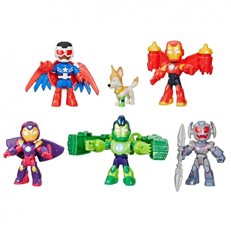 Hasbro Marvel Iron Man and His Awesome Friends Armored Up Avengers 6-Pack G1255