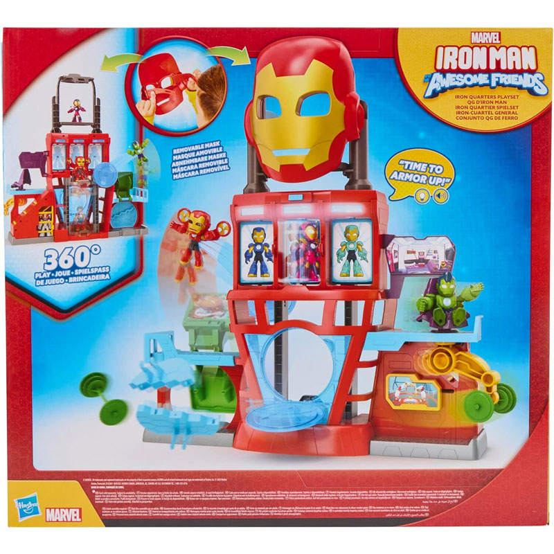Hasbro Marvel Iron Man and His Awesome Friends Iron Quarters Playset G1259