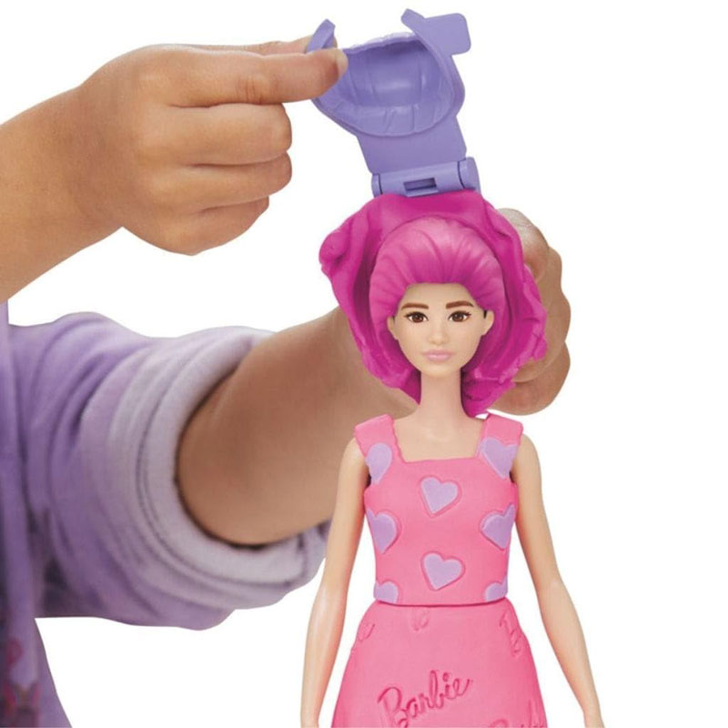 Hasbro Play-Doh Barbie Designer Hearts and Hair Doll 30cm Set