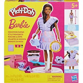 Hasbro Play-Doh Barbie Designer Fashionista Ruffles Doll 30cm Set