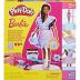 Hasbro Play-Doh Barbie Designer Fashionista Ruffles Doll 30cm Set