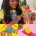 Hasbro Play-Doh Barbie Designer Florals & Fringe Doll 30cm Set