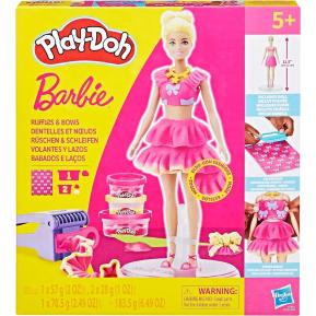 Hasbro Play-Doh Barbie Designer Ruffles & Bows Doll 30cm Set