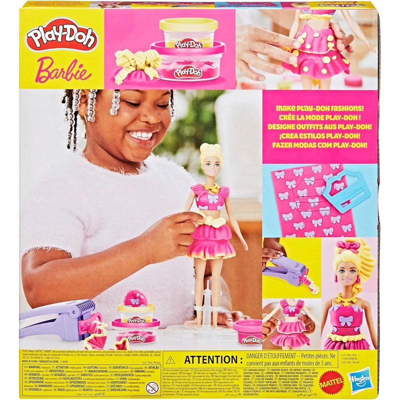 Hasbro Play-Doh Barbie Designer Ruffles & Bows Doll 30cm Set