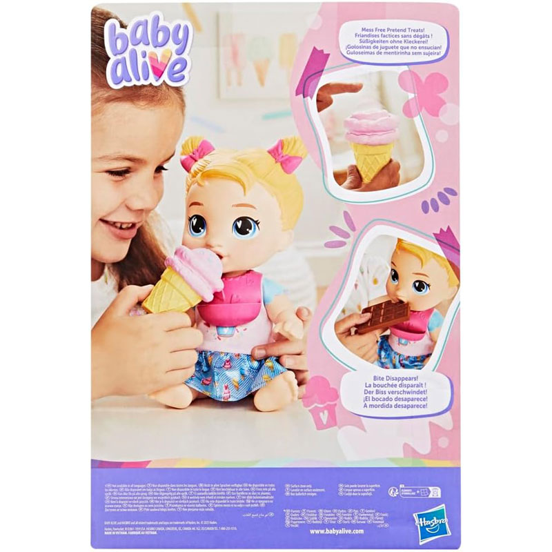 Hasbro Baby Alive Sweet Snacks Harper Hugs Baby Doll G1449
