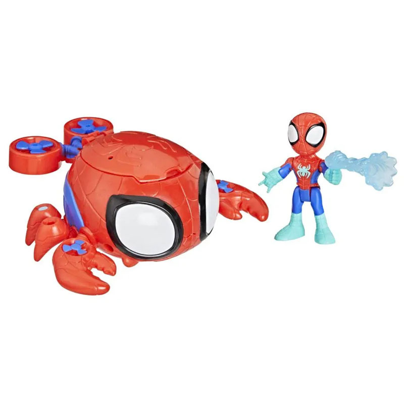 Hasbro Marvel Spidey And His Amazing Friends Waterwebs - Spider Crab Figure & Vehicle G1464/G0663