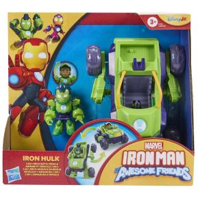 Hasbro Marvel Iron Man and His Awesome Friends Iron Hulk 2-in-1 Mech Suit & Vehicle