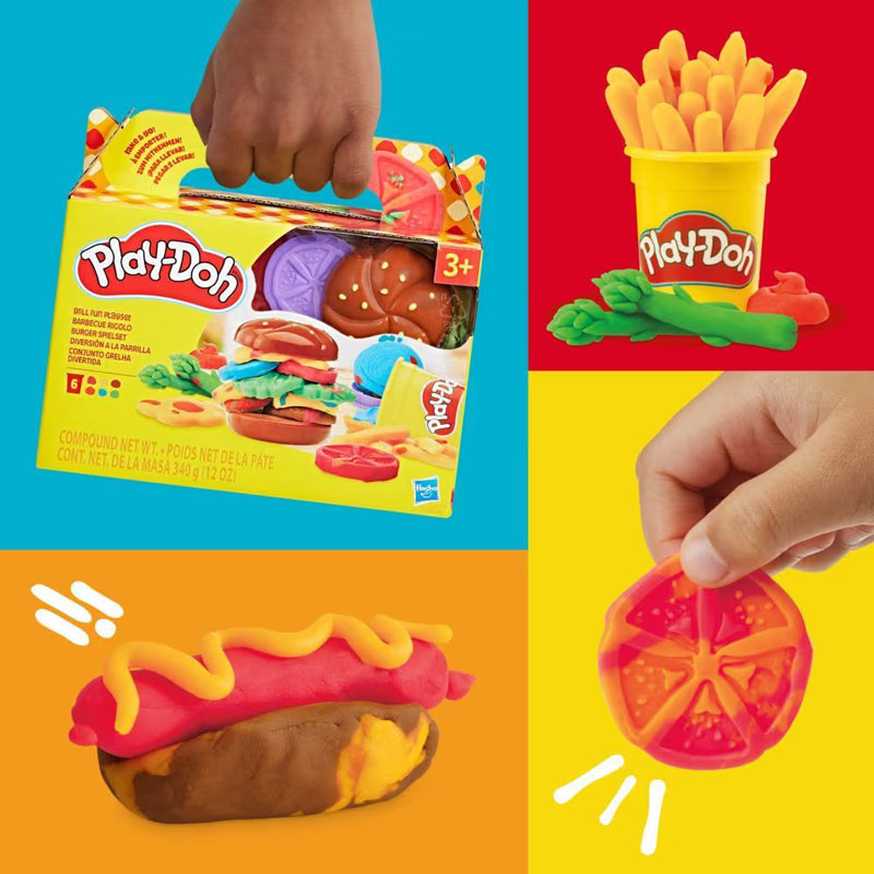 Hasbro Play-Doh Food Shapes - Grill Fun Playset G1614