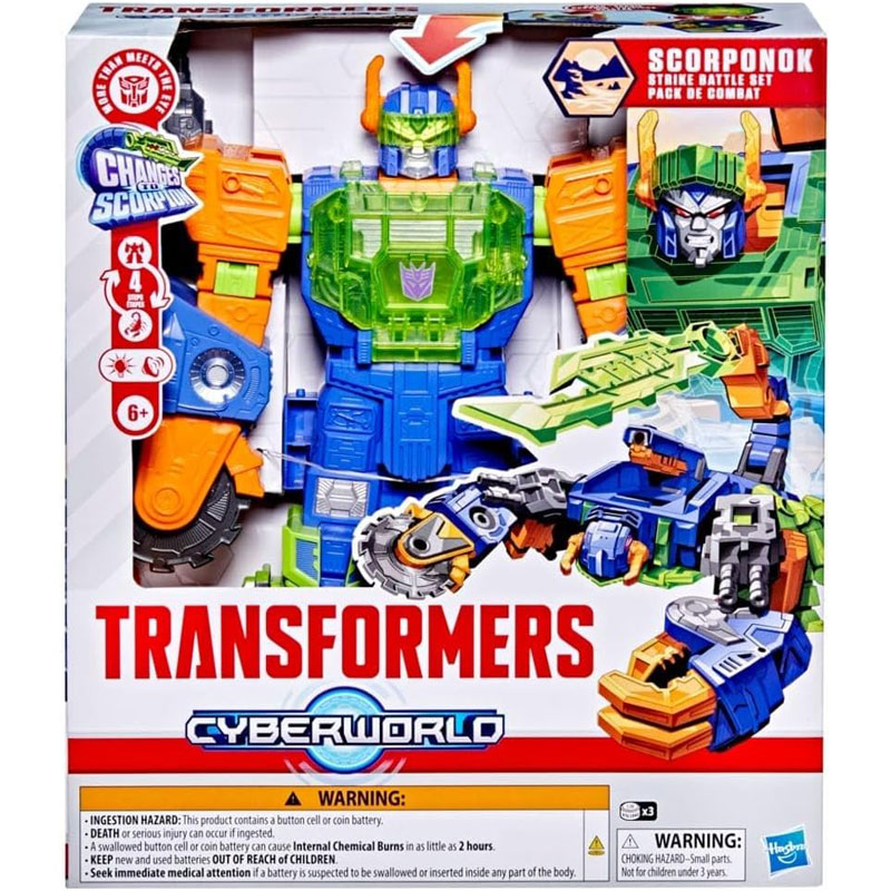 Hasbro Transformer Cyberworld Scorponok Strike Battle Action Figure Playset G1659