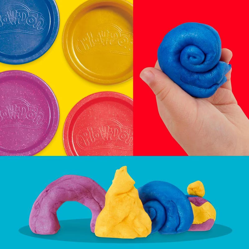 Hasbro Play-Doh Specialty Compound 4 Pack - Metallic Shine G1737