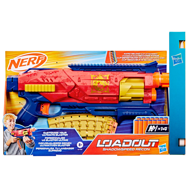 Λαμπάδα Hasbro Nerf Loadout Shadowspeed Recon Blaster και 14 N1 Darts G1759