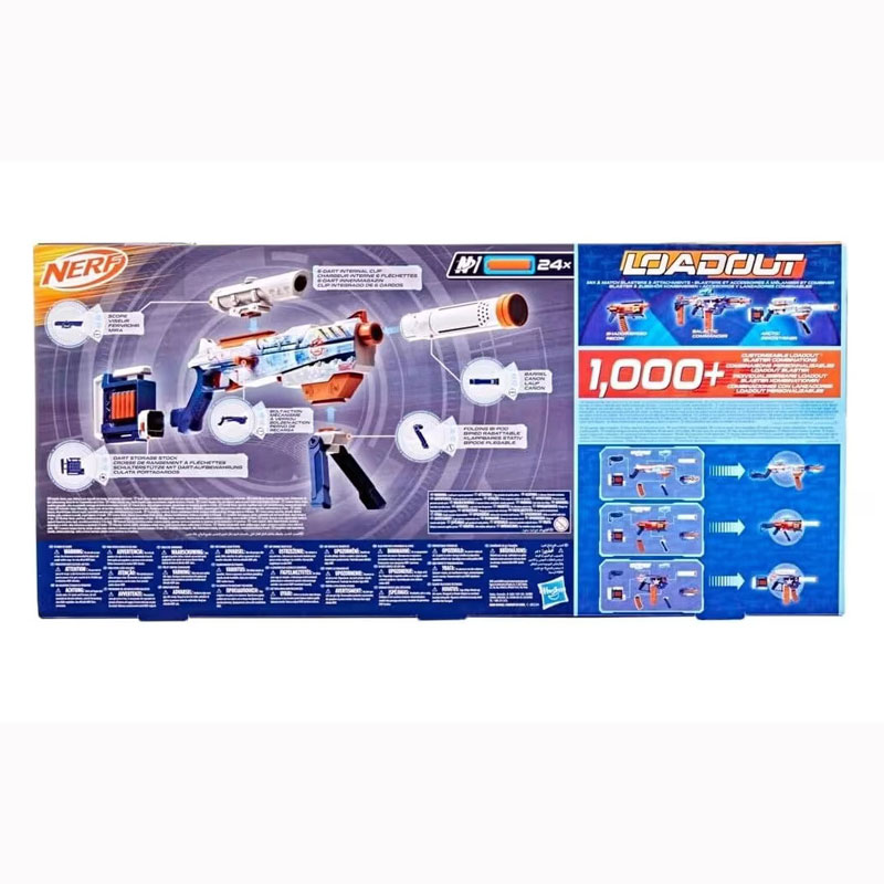 Hasbro Nerf Loadout Arctic Zerostriker Blaster & N1 Darts G1763