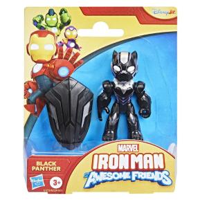 Hasbro Marvel Iron Man and his Awesome Friends Black Panther Φιγούρα 7 cm & Αξεσουάρ G1773