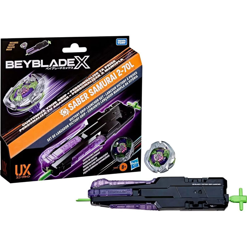 Hasbro Beyblade x Victory Grip Right-Spin Launcher Set G1862