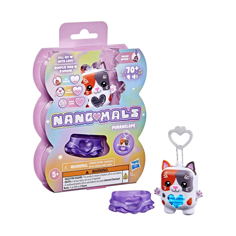 Hasbro Nano-mals Ηλεκτρονικό Κατοικίδιο Τσέπης - Cat Purrnelope