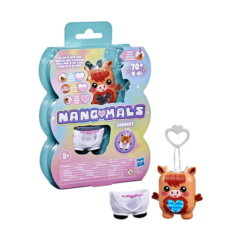 Hasbro Nano-mals Ηλεκτρονικό Κατοικίδιο Τσέπης - Mootilda Strawberry Cow