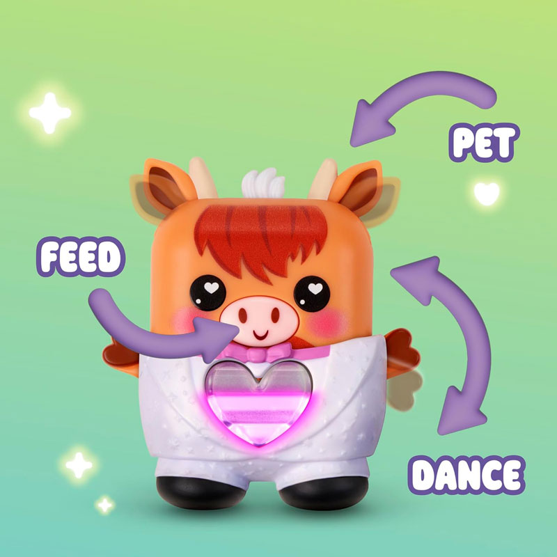 Hasbro Nano-mals Ηλεκτρονικό Κατοικίδιο Τσέπης - Mootilda Strawberry Cow