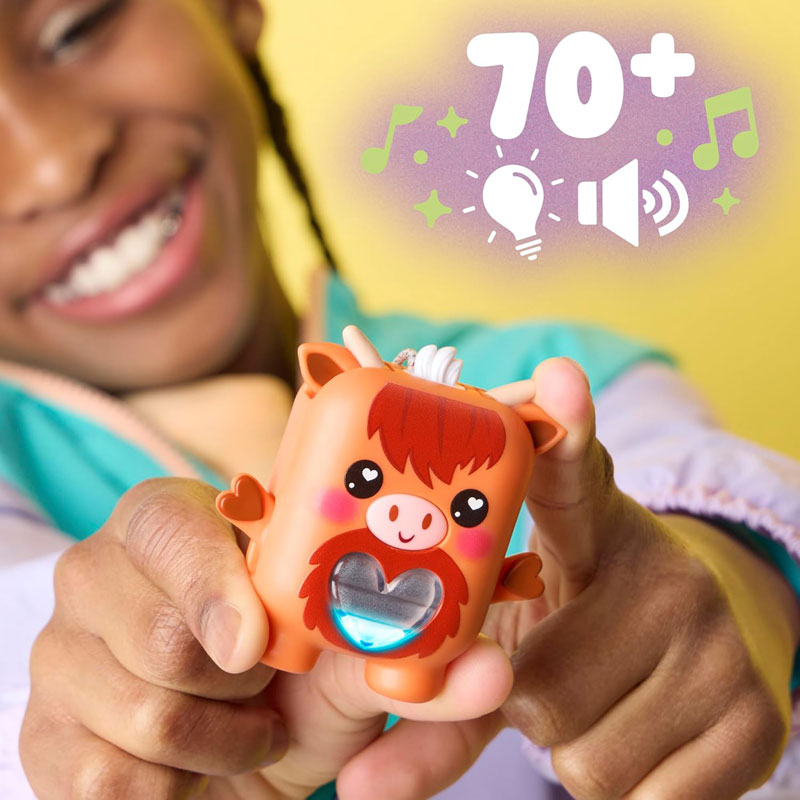 Hasbro Nano-mals Ηλεκτρονικό Κατοικίδιο Τσέπης - Mootilda Strawberry Cow