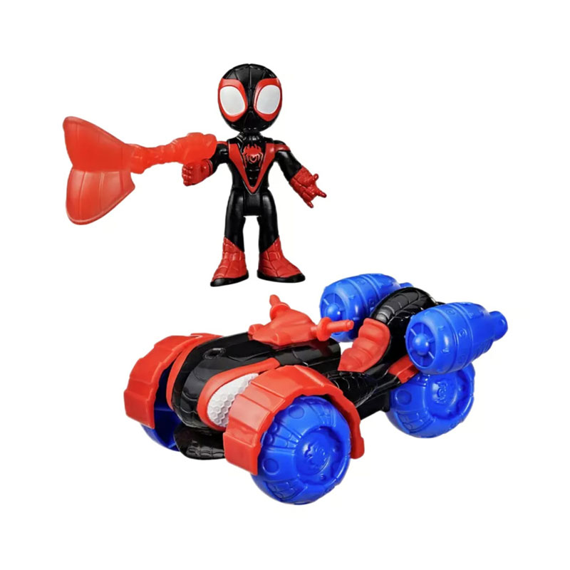 Hasbro Marvel Spidey and His Amazing Friends Miles 'Spin' Morales Techno Racer Vehicle