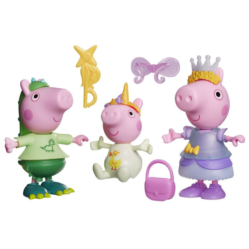 Hasbro Peppa Pig & Friends Φιγούρες Dress Up - Three Little Piggies Dress-Up G2508