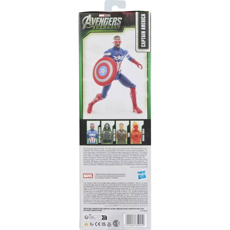 Hasbro Marvel Studios Avengers Doomsday Titan Series Φιγούρα Δράσης Captain America 30cm