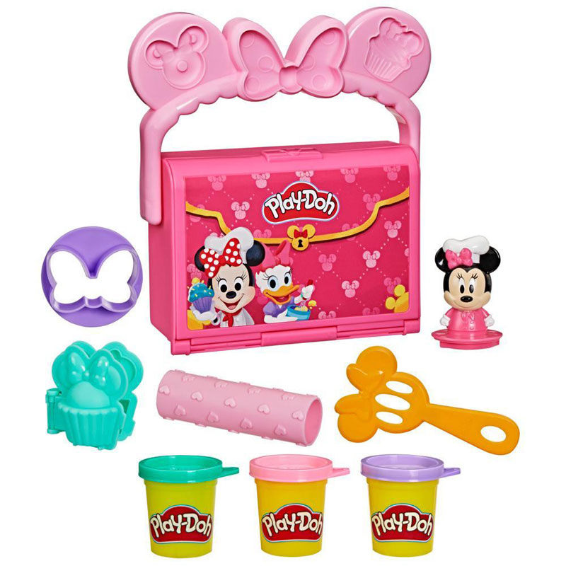 Hasbro Play- Doh Disney JR On The Go Playset Bakery Minnie Mouse