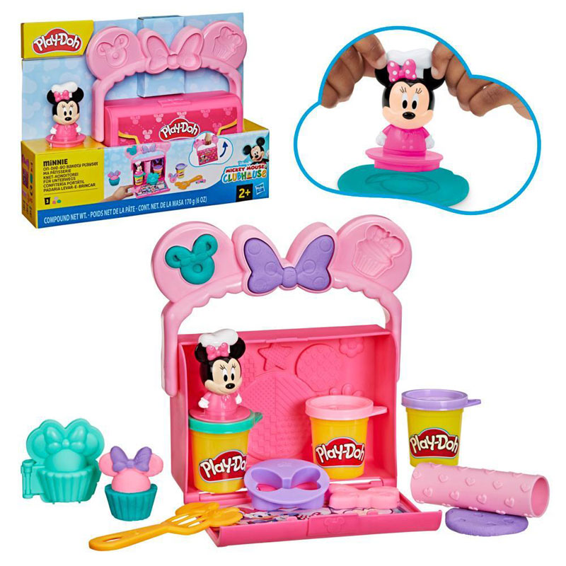Hasbro Play- Doh Disney JR On The Go Playset Bakery Minnie Mouse