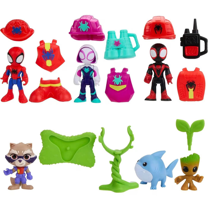 Hasbro Spidey and his Amazing Friends Rescue-webs Rescue Spidey and Crew Action Figure 6-pack G3149
