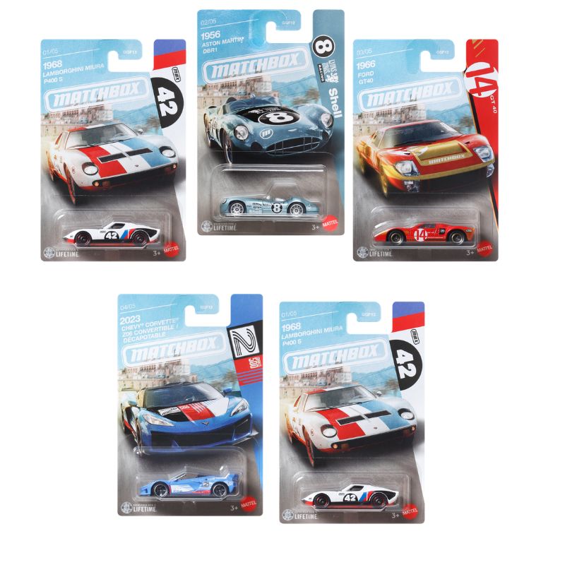 Mattel Matchbox Αυτοκινητάκια Συλλεκτικά Ιστορικοί Αγώνες - Σετ των 5 (1-5)
