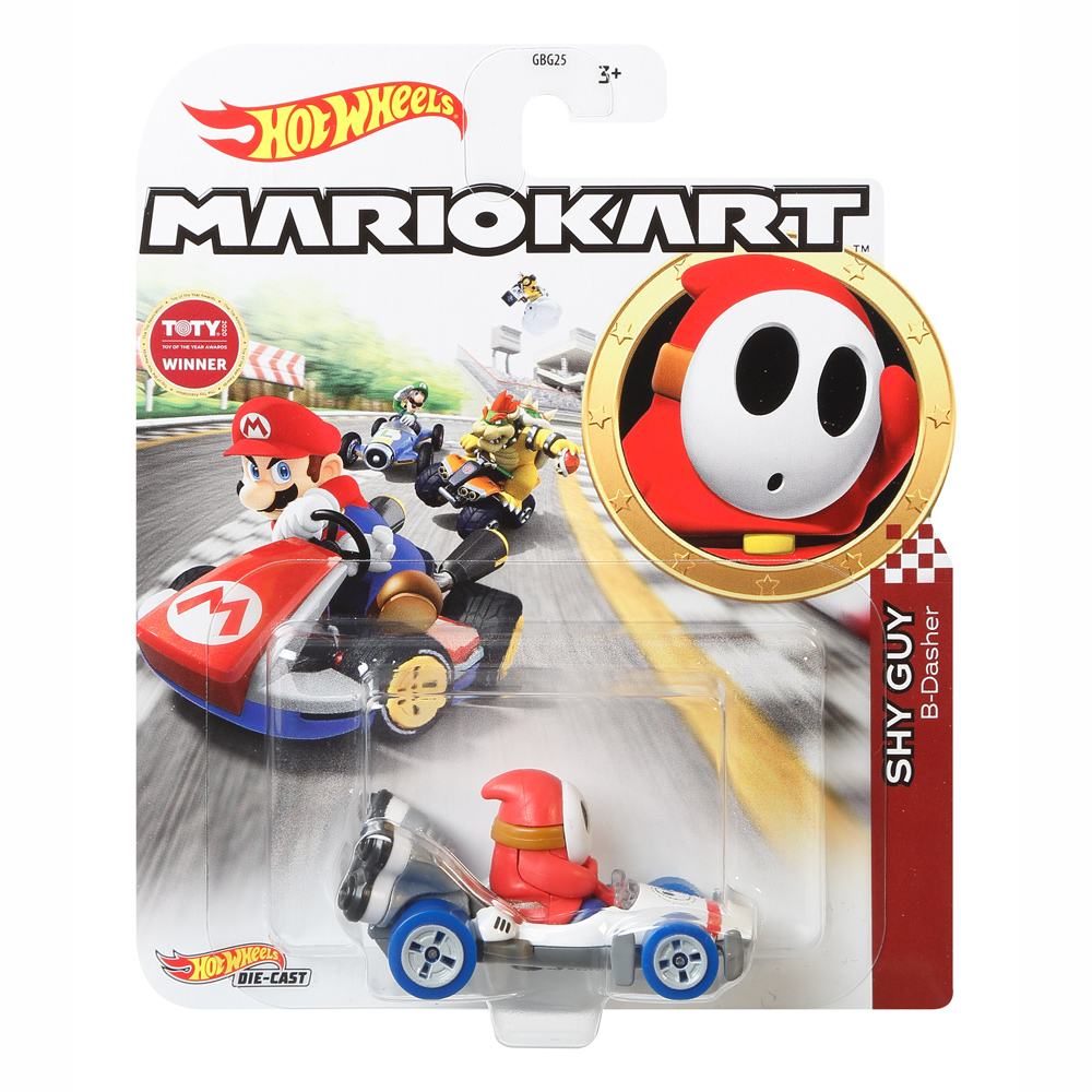 Mattel Hot Wheels Super Mario Kart Αυτοκινητάκι Shy Guy B-Dasher