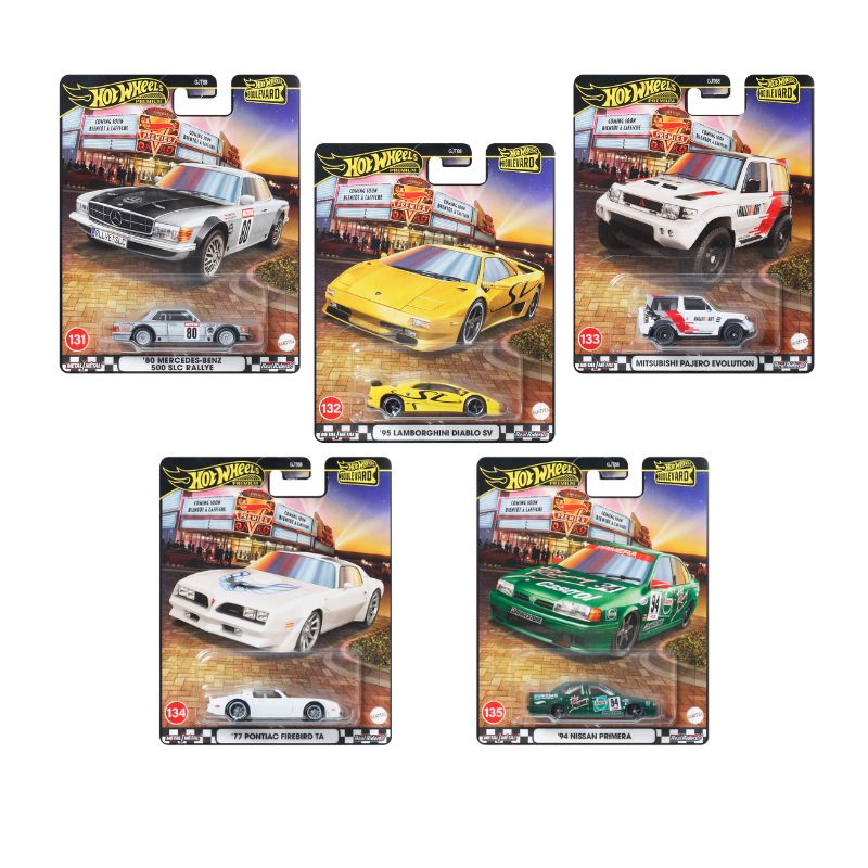 Mattel Hot Wheels Αυτοκινητάκι Premium Boulevard D 1:64 Σετ 5 #131-135