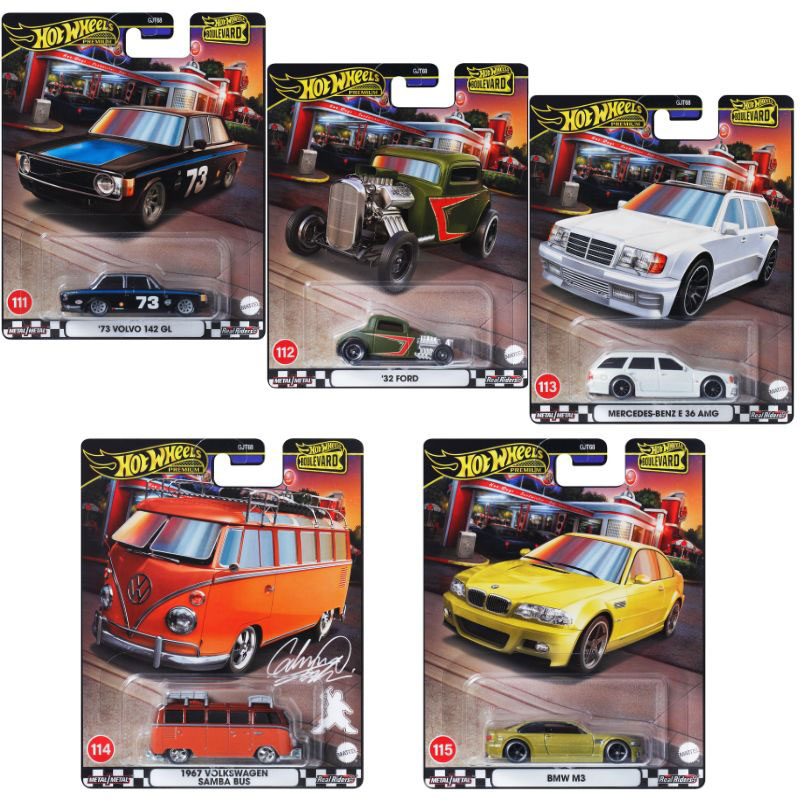 Mattel Hot Wheels Αυτοκινητάκι Premium Boulevard 1:64 Σετ 5 #111-115