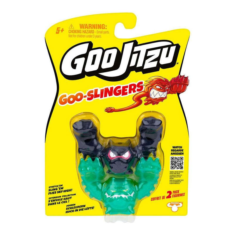 Giochi Preziosi Goo Jit Zu Σετ με 2 Φιγούρες Εκτόξευσης Launch Slingshots - Pantaro & Rock Jaw