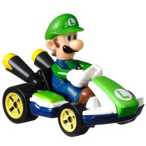 Mattel Hot Wheels Super Mario Kart Αυτοκινητάκι Luigi Standard Kart
