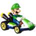 Mattel Hot Wheels Super Mario Kart Αυτοκινητάκι Luigi Standard Kart