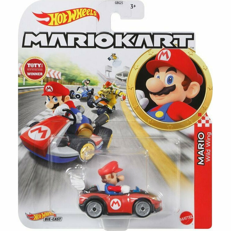 Mattel Hot Wheels Super Mario Kart Αυτοκινητάκι Mario Wild Wing