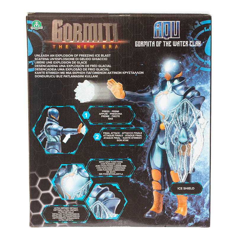 Giochi Preziosi Gormiti The New Era Φιγούρα Aqu  με ασπίδα πάγου & ακτίνα κρυστάλλου 27 cm