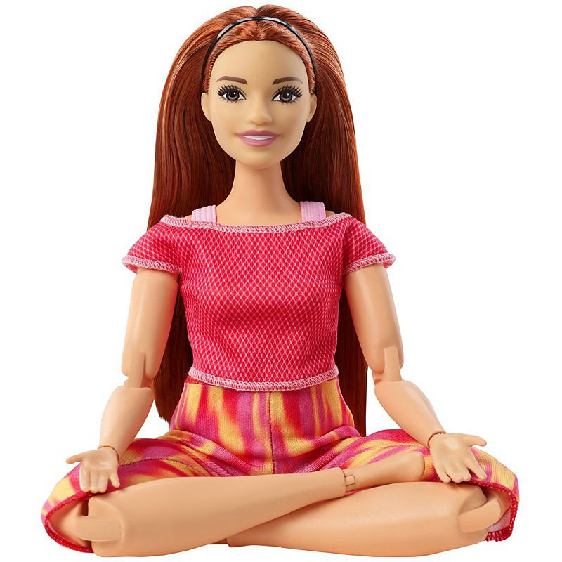 Mattel Barbie Νέες Αμέτρητες Κινήσεις Long Straight Red Hair
