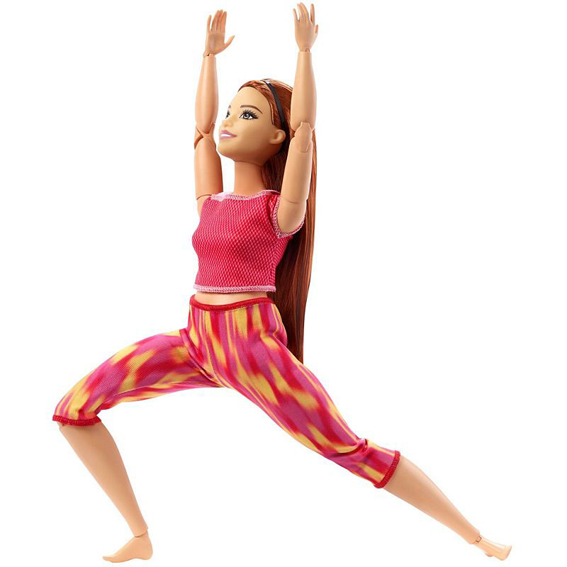Mattel Barbie Νέες Αμέτρητες Κινήσεις Long Straight Red Hair