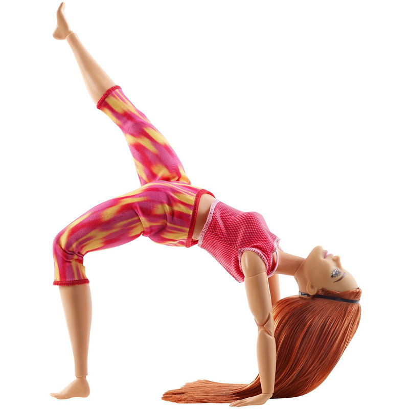Mattel Barbie Νέες Αμέτρητες Κινήσεις Long Straight Red Hair