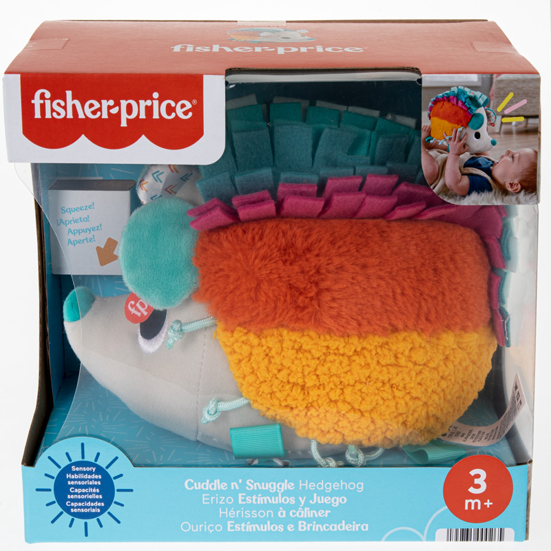 Fisher-Price® Cuddle n' Snuggle Hedgehog Μαλακό Σκαντζοχοιράκι Ουράνιο Τόξο HBP42