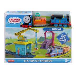 Fisher-Price® Thomas The Train Tόμας - Πίστα και Σταθμός Επισκευών με την Κάρλι & τη Σάντι HDY58