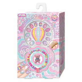 Hot Focus Dazzle Nails Air Ballon Σετ Νυχιών με κοσμήματα HF016RB