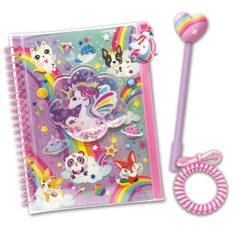 Hot Focus Stylish Journal with Pouch Glow in the Dark HF259GD