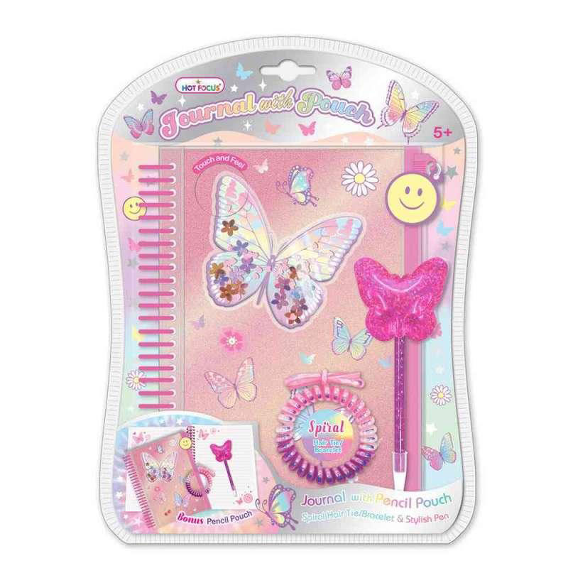 Hot Focus Journal with Pouch Tie Dye Butterfly HF259TB