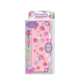 Hot Focus Multi-fuction Pencil Case Πολυλειτουργική Κασετίνα Μολυβιών Universal Strawberry HF296SB
